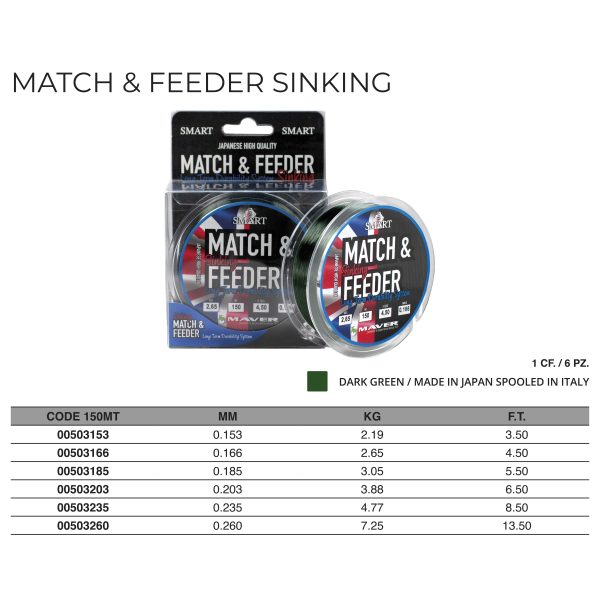 Monofilo Match & Feeder Sinking 150m - immagine 2
