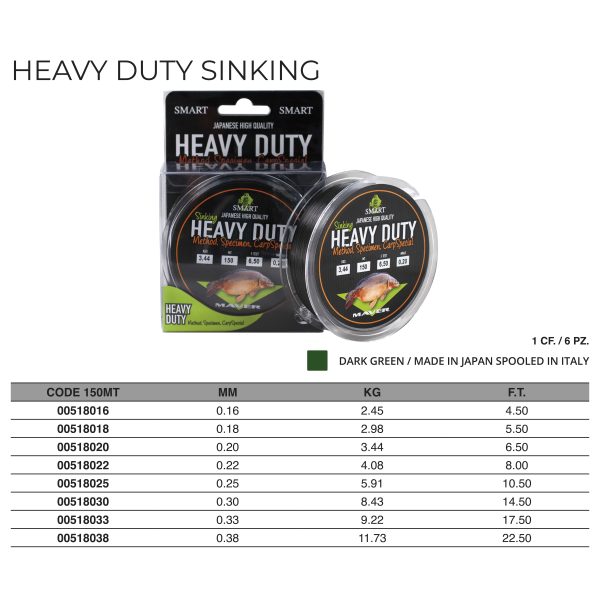 Monofilo Heavy Duty Sinking 150m - immagine 2