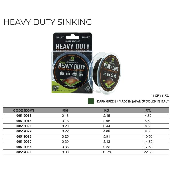 Monofilo Heavy Duty Sinking 600m - immagine 2