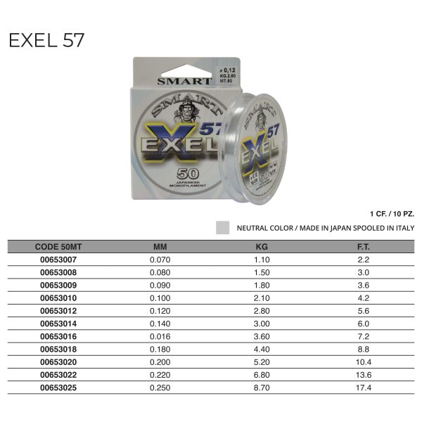 Monofilo Exel 57 50m - immagine 2