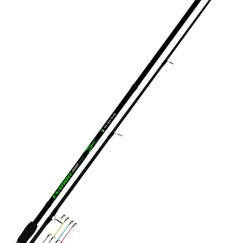 Canne Maver EVANON FEEDER – 10' (3m) – 2 Brins – 50g – 5 Tips – Pêche Au Feeder
