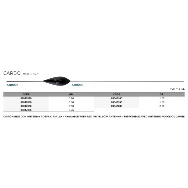 Galleggiante Carbo - immagine 2