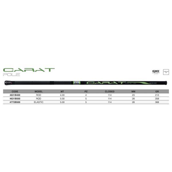 Canna Fissa Carat Pole senza Elastico 3-5m — Maver - immagine 6