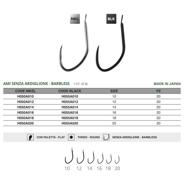 Amo Katana H050 Barbless Nickel - immagine 2